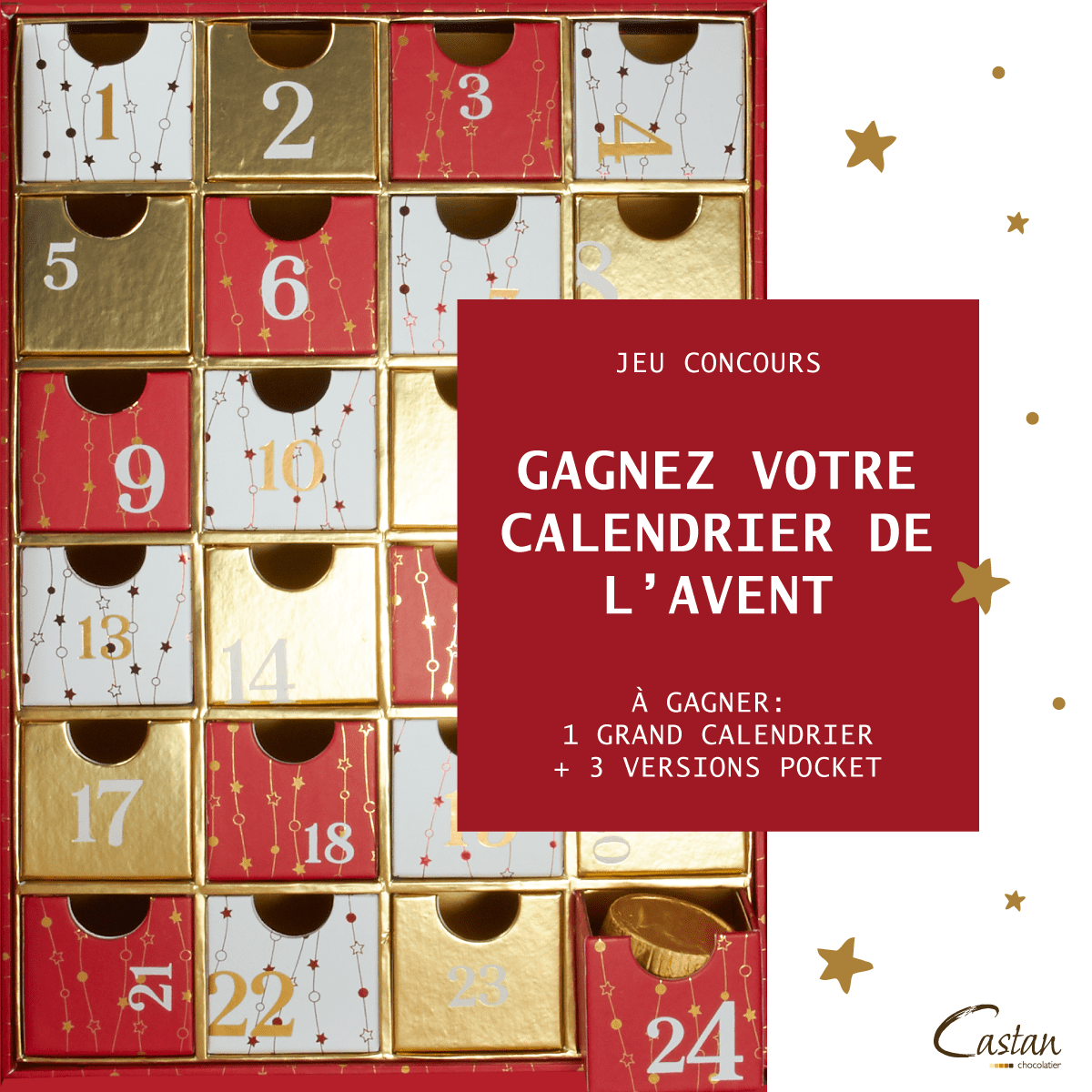 Jeu Concours Calendrier De L'Avent - Castan Chocolatier