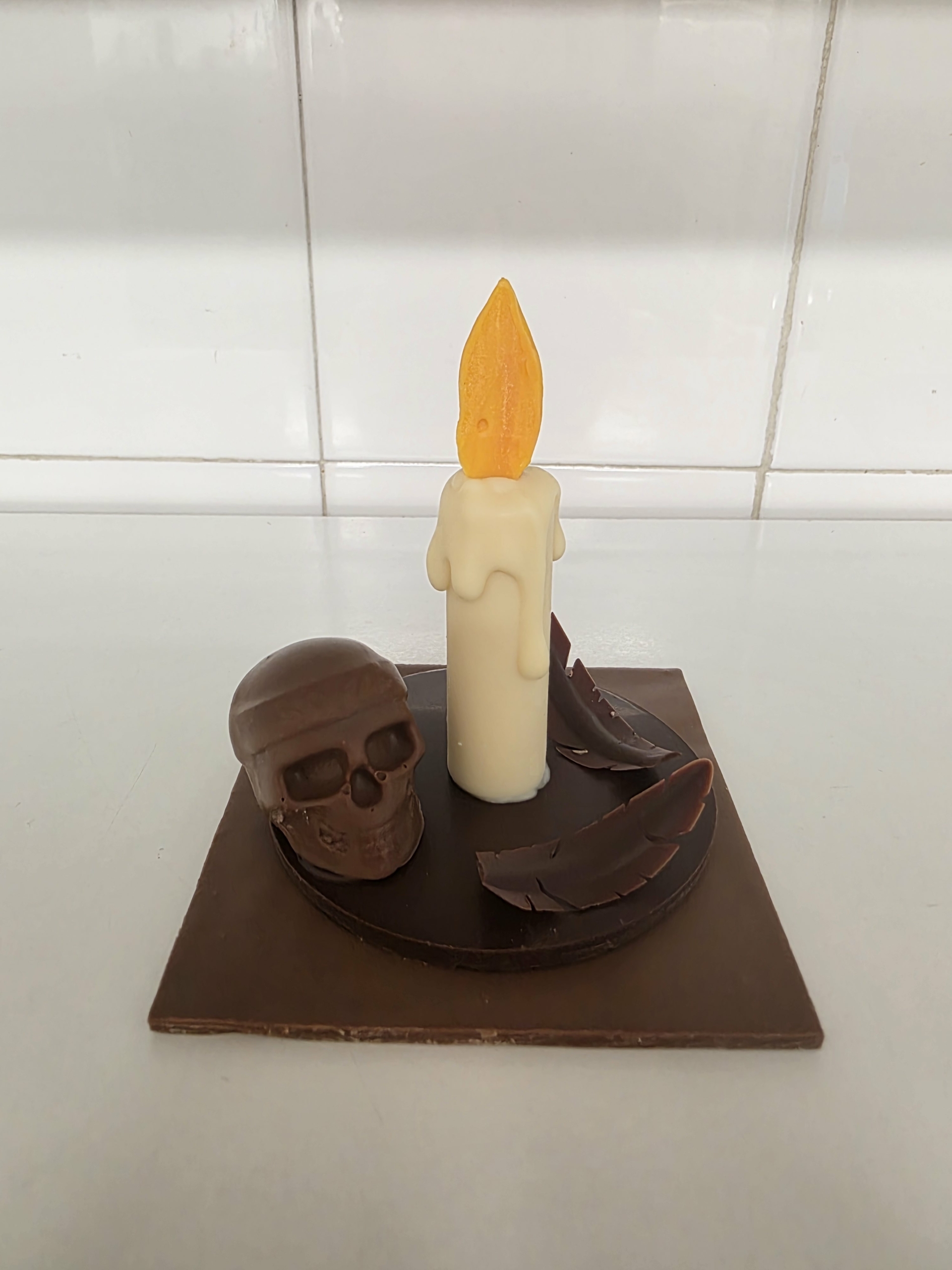 Montage Halloween bougie